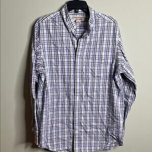 Duluth Trading Co Plaid Button Up shirt large